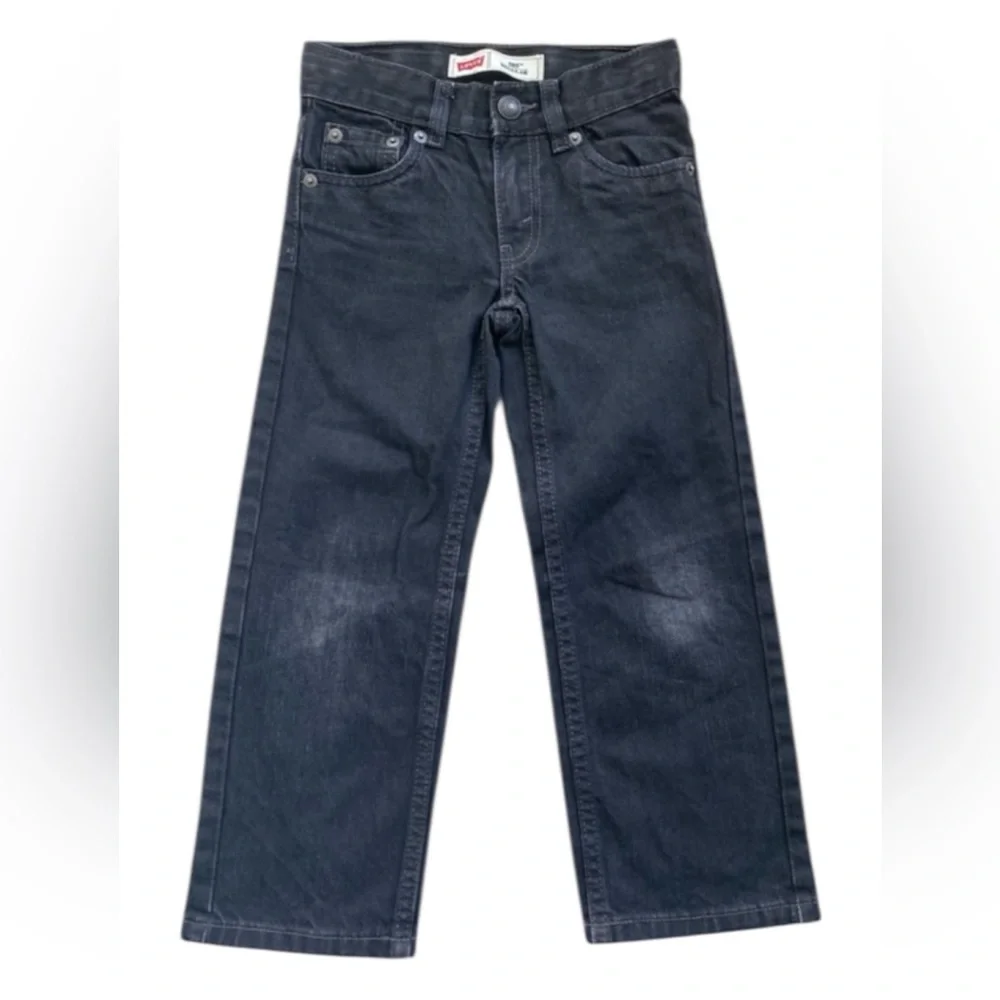 Levi's 505 Black Jeans Boy's Size 5 Slim